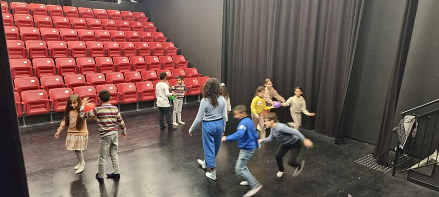 Children playing at the Paley Center