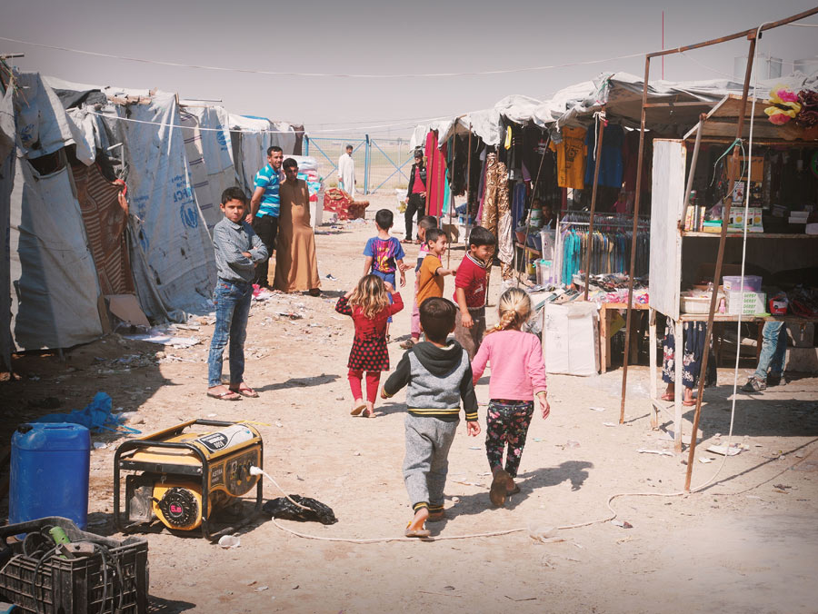 Children at the Debaga refugee camp