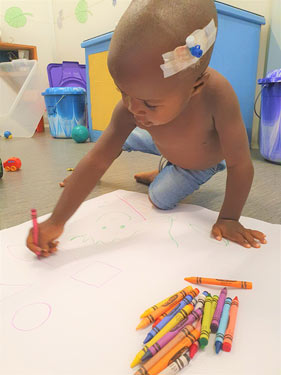 Play therapy at Hangha Hospital in Kenema, Sierra Leone