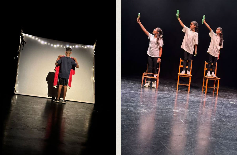 Stills from the children's performances